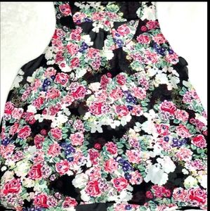 Torrid Floral High Low Tank Top